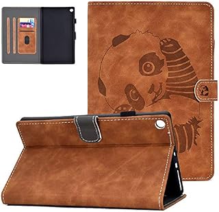 Case for Amazon Kindle Fire 7 2019 2017 2015 - UGOcase Embossed Panda