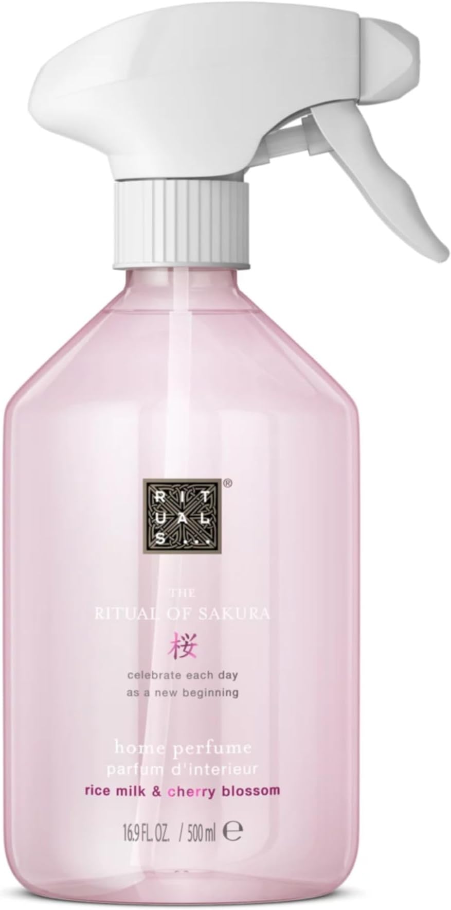 Home Perfume Room Spray The Ritual of Sakura - Aroma Diffuser with Cherry Blossom and Rice Milk - Air Freshener with Delicate Scent - 500ml