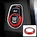 OYDDL Motorstart Start Stopp Taste Aufkleber Motorstartknopf Start Stop Knopf Abdeckung kompatibel mit BMW 2 3 4 Series X1 F20 F22 F30 F31 F34 F32 F33 F36 F48 Accessories (Rot)