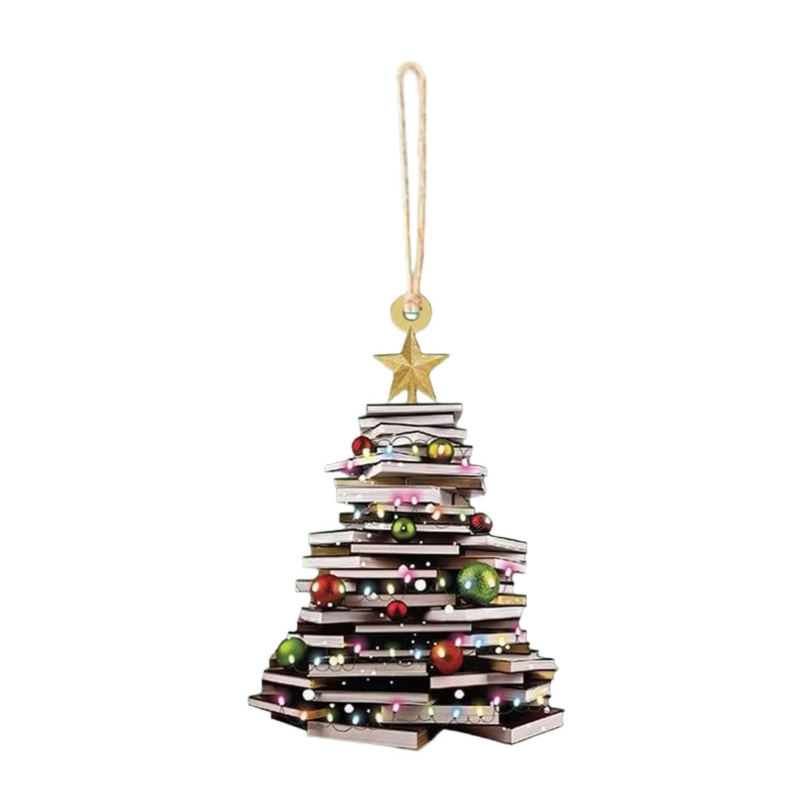 CALANDIS® Book Christmas Tree Decoration Book Lovers Gifts for Office Festivals Window A | Ornaments | Christmas & Winter | Holiday & Seasonal Dacor-image-10