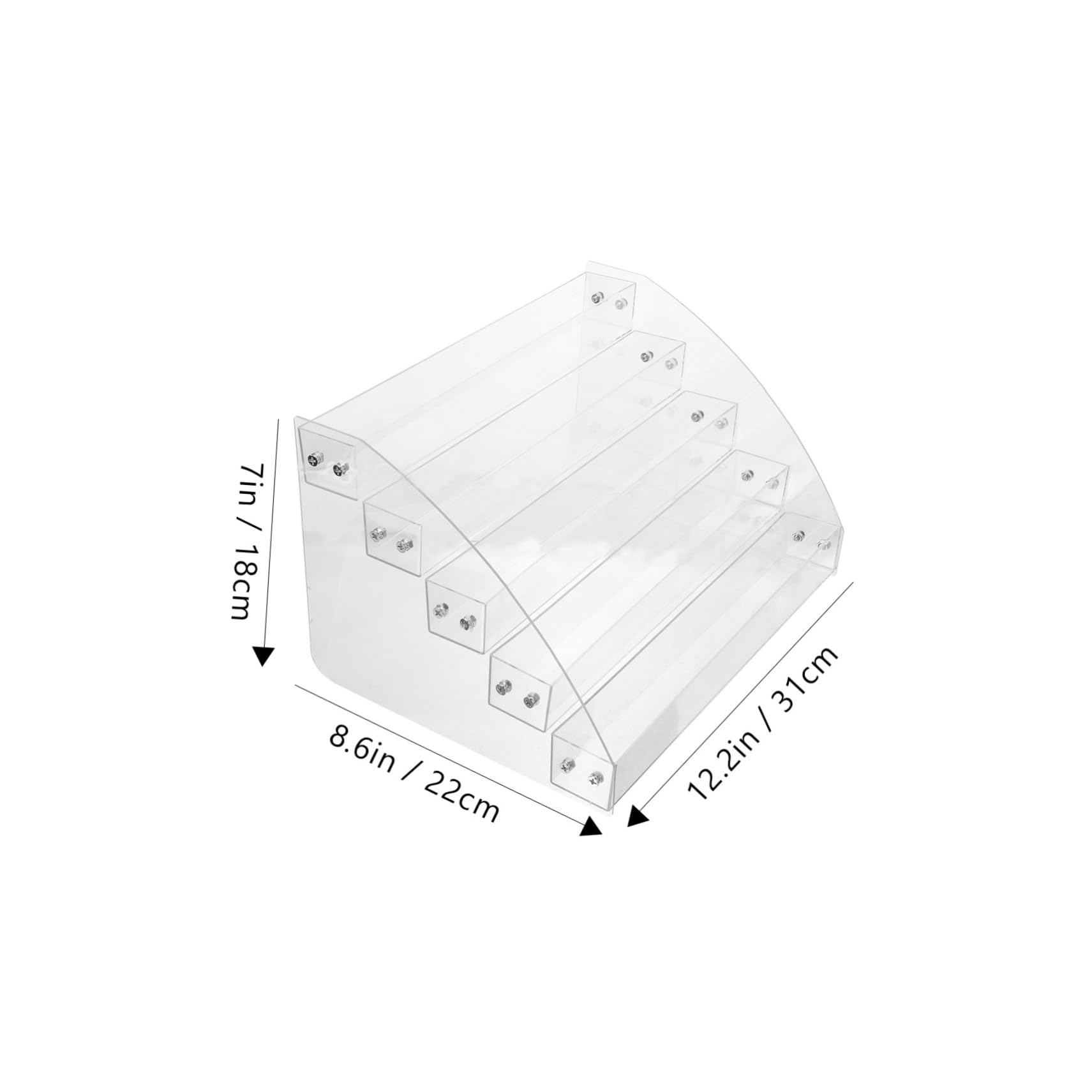 TOPBATHY Espositore Occhiali da Sole in Plastico a 5 Livelli Multiuso