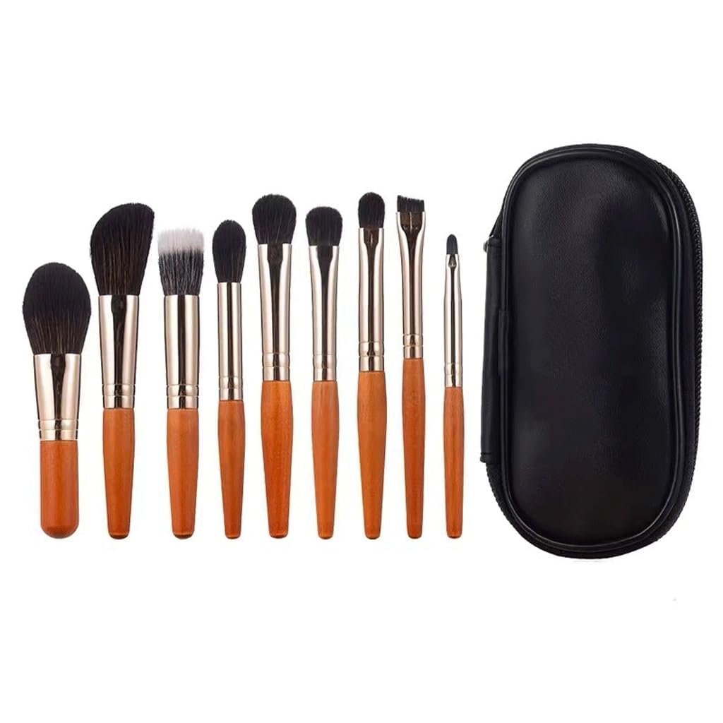 Mini brocha de maquillaje de 9 piezas: la solución portátil para llevar en el bolso
