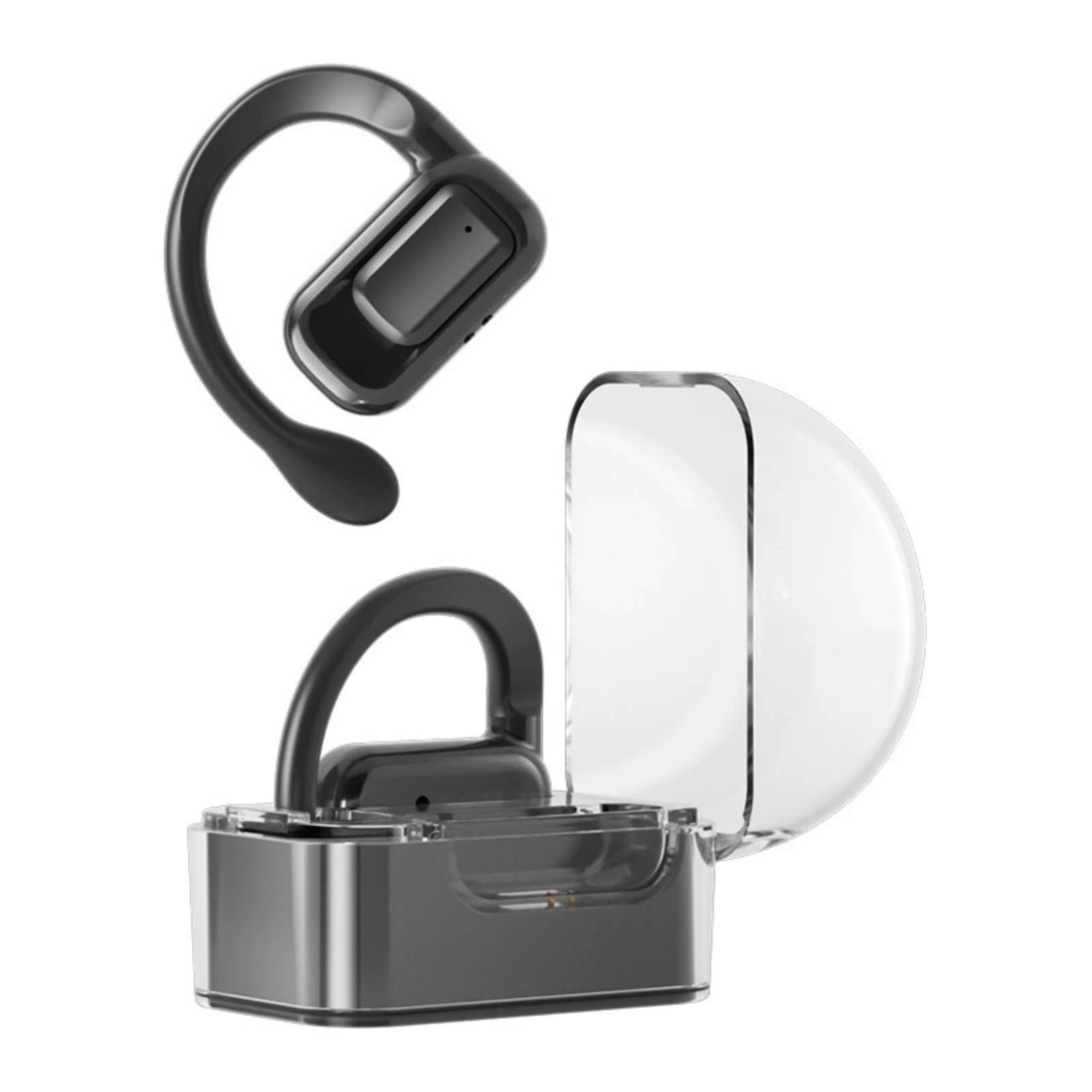 Language Translator Earbuds, 144 Languages Cordless Bluetooth 5.3 Translation Device Real Time Online Two Way, Clip On Translation Earphone with APP