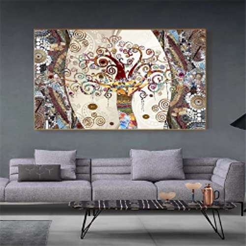 Arbre de Vie affiche abstraite déco maison tableau vintage - 2