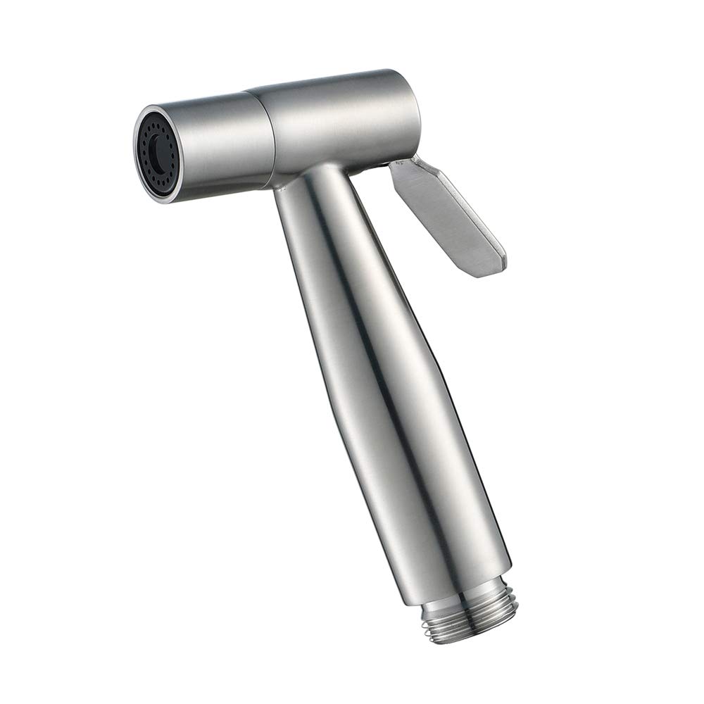 Pommeau de douche brossé en acier inoxydable durable de finition premium