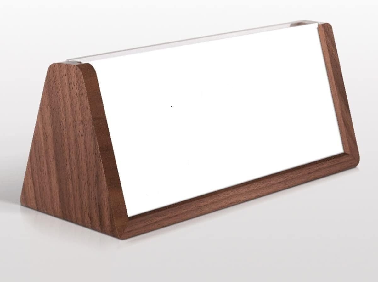 Ramka na zdjęcia Akrylowa tabliczka stół z drewnianymi stojakami kartę 200x88mm