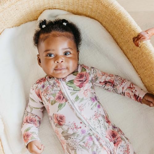 Image of Copper Pearl, Deborah Bamboo Zip-Up Footie 3-6 Months