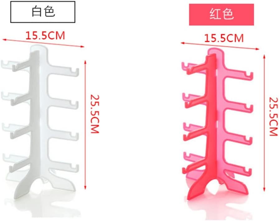 1PCS Plastic Sunglasses Rack 4 Pairs Eyewear Glasses Holder Organizer Storage Display Stand (Color : D) (E)