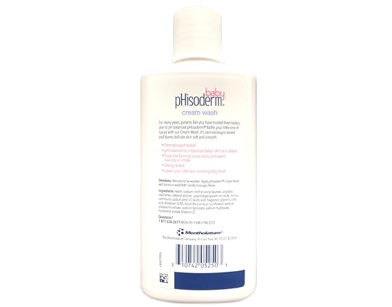 Phisoderm Baby Tear-Free Cream Wash 8 oz (Pack of 9)