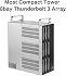 Terramaster D8-332 Thunderbolt 3 Storage - Compact Professional-Grade 8-Bay Tower Thunderbolt3 Hardware RAID Enclosure - RAID 0/1/5/10/JBOD Support - External Hard Drive Storage