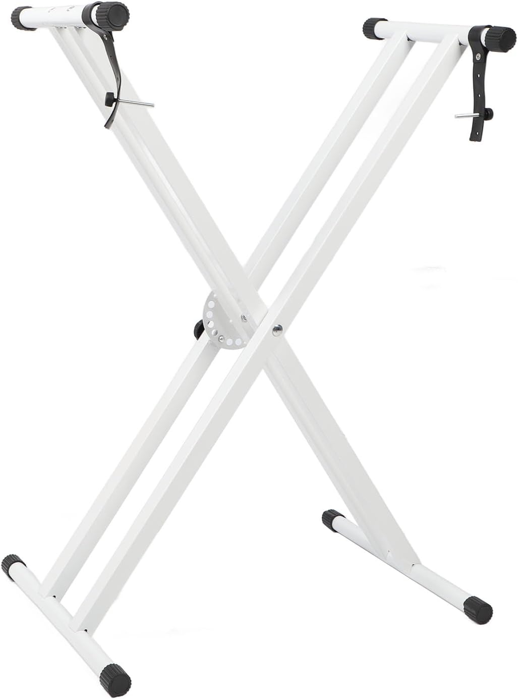 Yosoo Electronic Keyboard Stand Height Width Adjustable, Stability and Portability Keyboard Stand, for Recording Studios and Music Lessons, Made From Metal and Plastic