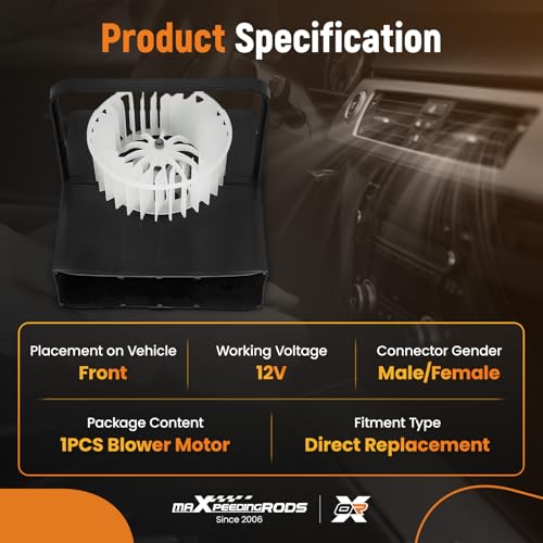 Image of maXpeedingrods HVAC Blower Motor Assembly for BMW E30 3 Series 318i 325i 325e M3 & Z3 1984-2000, Replaces OEM 64111370930 Fits for 318is 325es 325iX Z3 Roadster Coupe