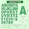 BEISHIDA 116 PCS A-Z DIY Letter Banner Kit Make Your Own Banner Including 111 Letters and Numbers 3 Rope and 2 Threading Device,Customized for Birthday Graduation Wedding Decor Green #1