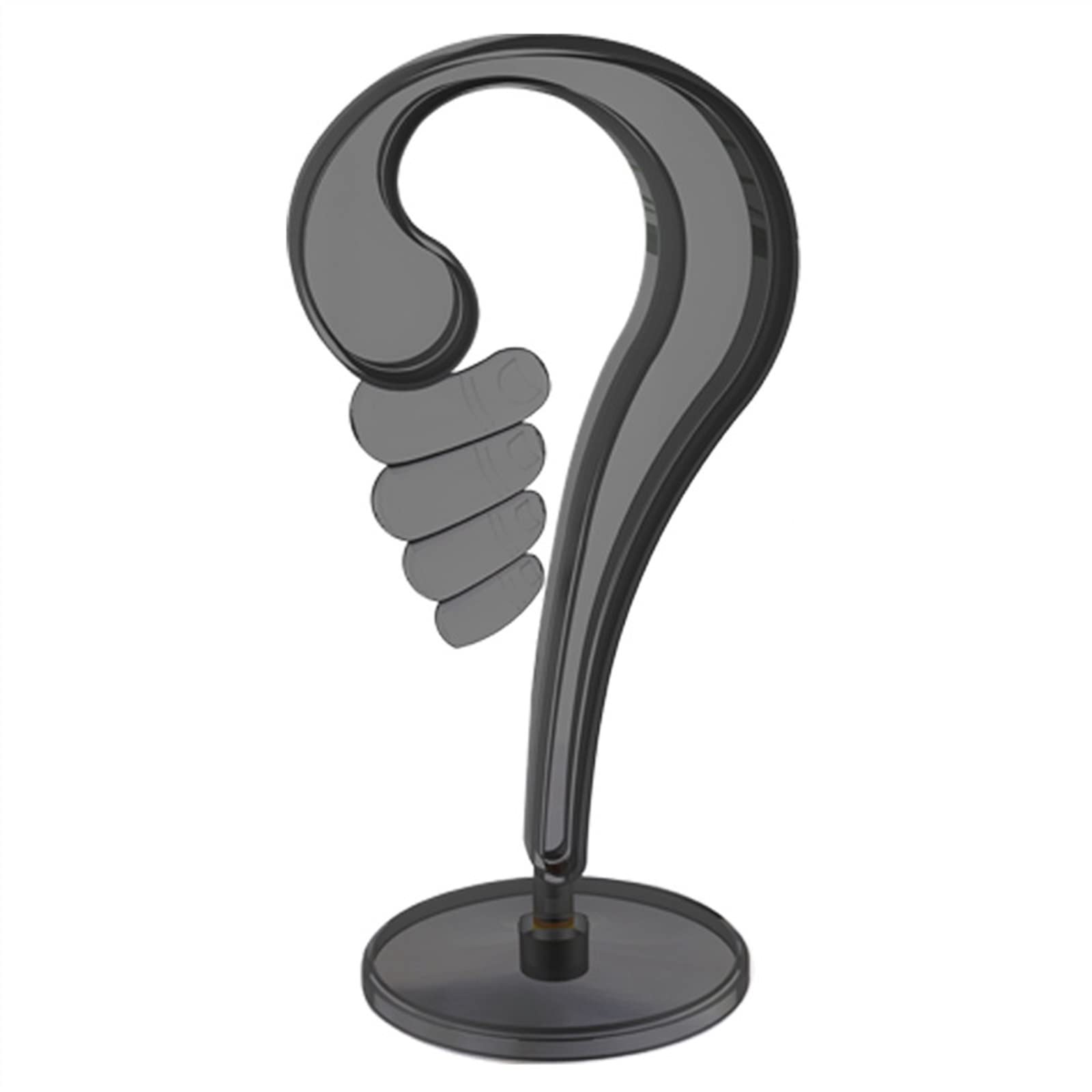 shangguanyun456 Headphone Stand Universal Headphones Stand Holder Detachable Desktop Headset Display Bracket Headphone Hanger with Thickened Base Gaming Accessories(Black)