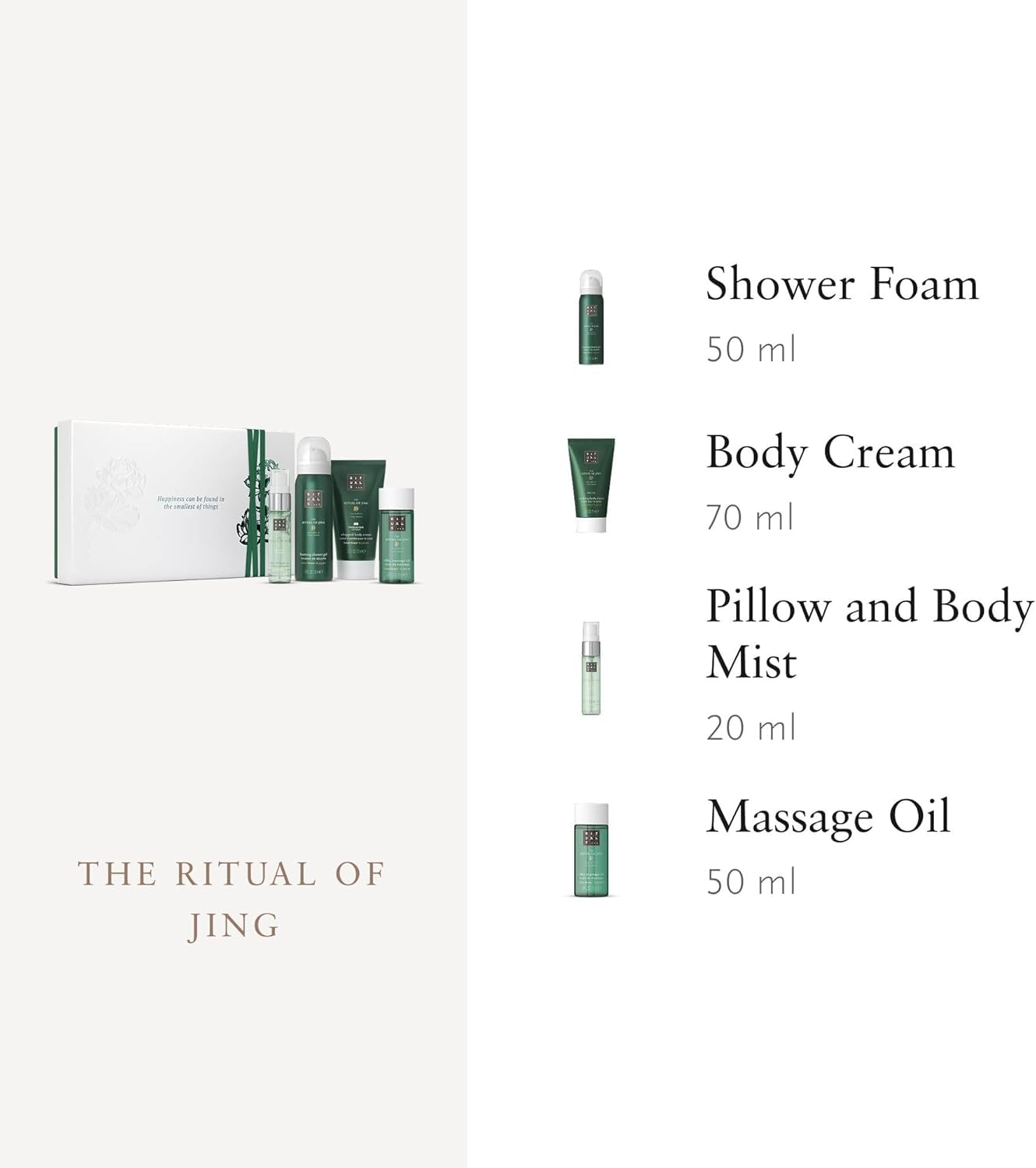 Coffret Rituals The Ritual of Jing - Produits de bain et soins du corps enrichis en fleur de lotus et jujube - Cadeau détente et bien-être