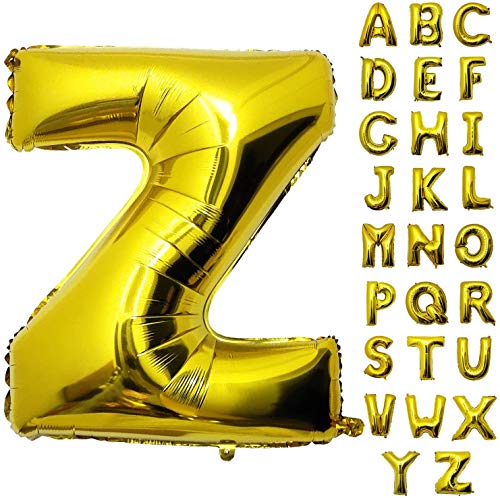 巨大 アルファベット A〜Z バルーン セット アルミ ゴールド 文字 バルーン アルファベット 組み合わせ サイズ約100cm 装飾・演出 風船 誕生日 バースデー パーティー イベント ,ゴールド (Z)