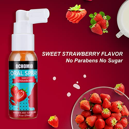 Image of Deep Throat Spray Strawberry Flavored for deep Throating Women Men, Relaxes Gag Reflex-1 oz