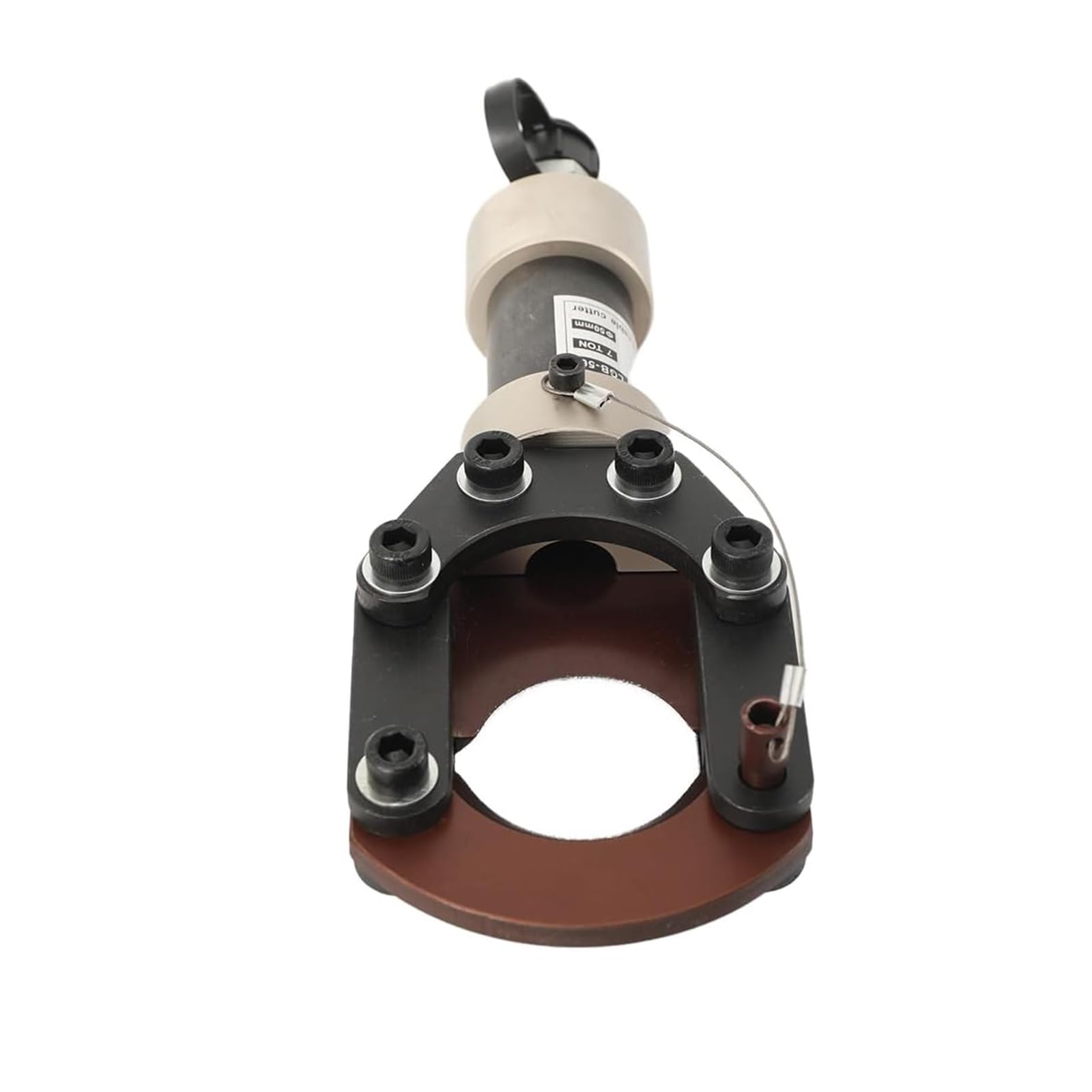 Hydrauliczny obcinacz do kabli 50 mm, kabel do betonu zbrojonego i liny stalowej, wytrzymałe szczypce do cięcia prętów zbrojeniowych do wydajnego cięcia o konstrukcji 90 kN Silver