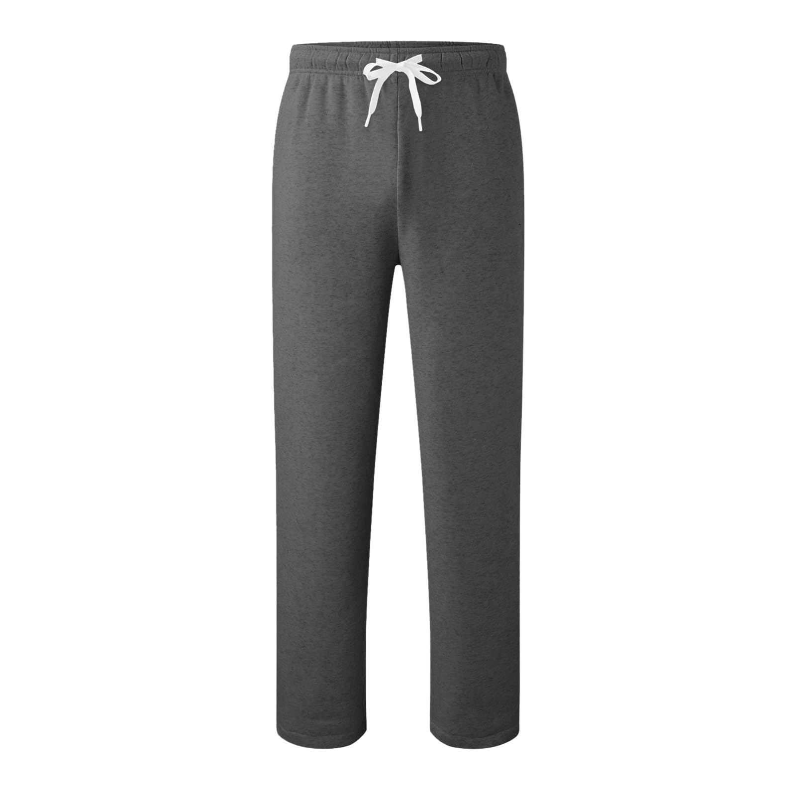Pantalones de deporte de pierna ancha para hombre, cintura cómoda, pantalones de chándal con cordón, sueltos, para el día a día, fitness, entrenamiento, deporte, elásticos, transpirables, de