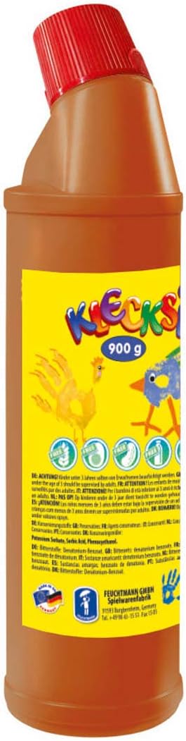 Feuchtmann Klecksi Big Bottle Finger Paint (Brown)