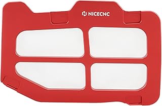 NICECNC Capa protetora para caixa de filtro de ar vermelha compatível com Yamaha Raptor 700 2006-2017 2018 2019 2020 2021 2022 2023, Raptor 700R 2011-2017 2018 2019 2020 2021 2022 2023