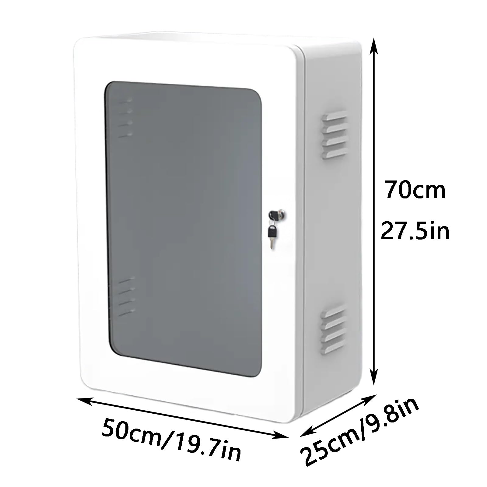 Caja Protectora de Estación de Carga for Exteriores, Nueva Caja Montada en La Pared con Carcasa de Cargador de Energía, Que Ahorra Espacio, Adecuada for Uso en Interiores Y Exteriores(White/1)