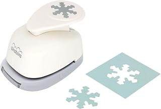Bira Craft 1 inch Snowflake Lever Action Craft Punch, Christmas Punch, for Paper Crafting Scrapbooking