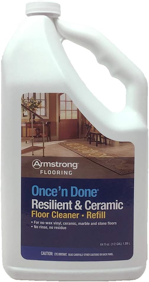 Armstrong S-337 Once'n Done Resilient & Ceramic Cleaner Refill Ready to Use 64 oz