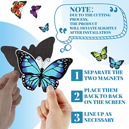 image for Eersida 16 Pieces Screen Door Magnets Decorative Flexible Double Sided