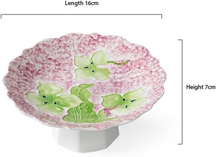 Afternoon Tea Snacks High Footed Snack Plates Ceramic Fruit Plate