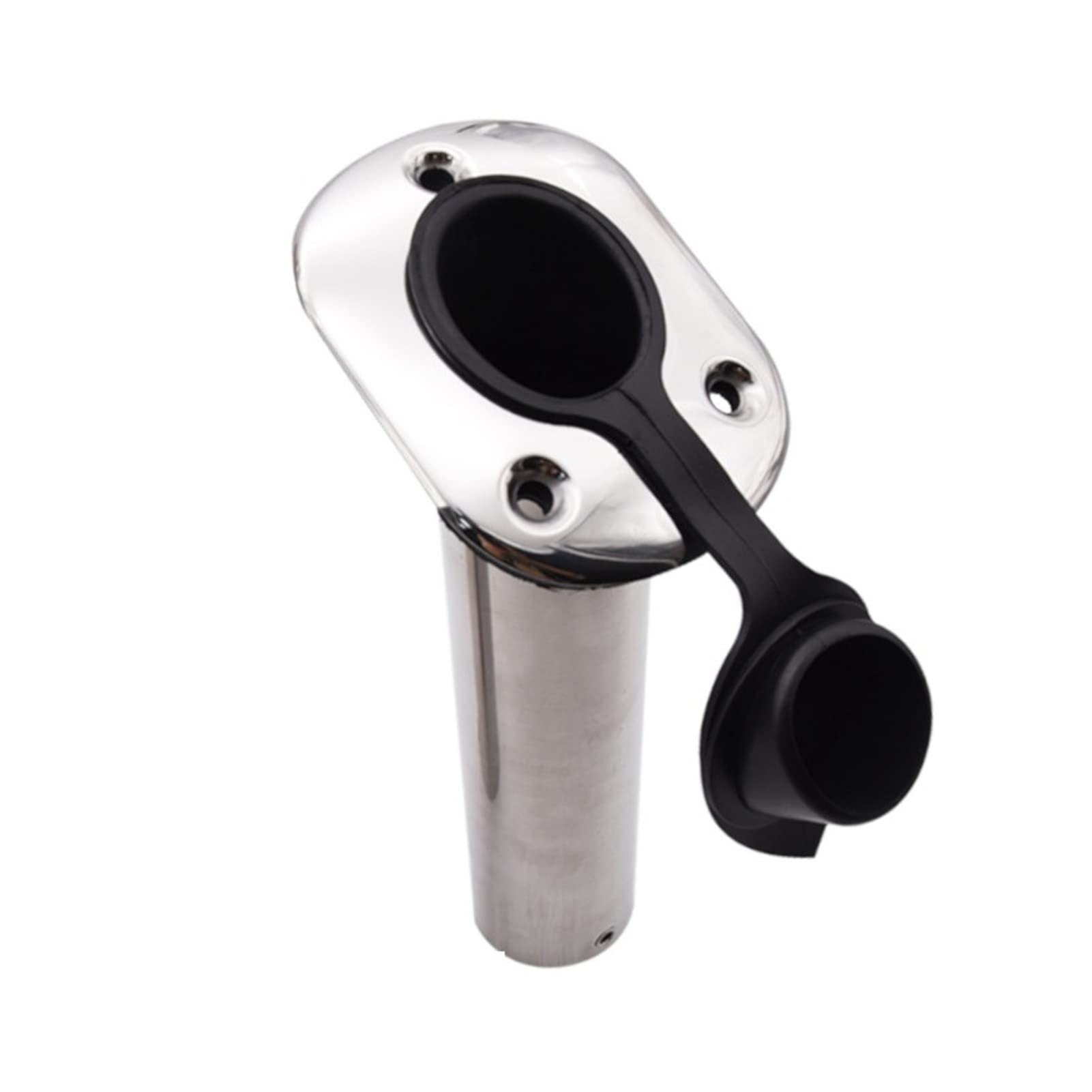 Portacanne da barca Supporto For La Canna Da Pesca In Acciaio Inox For Barchetta Da Incasso Da 15/30/090 Gradi Con PVC. Cap Marine Boat Accessories(1pc 15 degree)