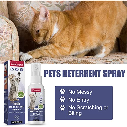 Spray de arranhões para gatos de 50 ml | Spray de gato de 50 ml para arranhões e mastigação | Spray