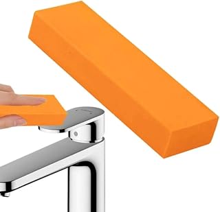 Stainless Steel decontamination Scratch Eraser,Magical Rust Eraser Stainless Steel Stain Remover, Rubber Rust Cleaning Eraser for Kitchen, Bathroom, Household Orange Colour