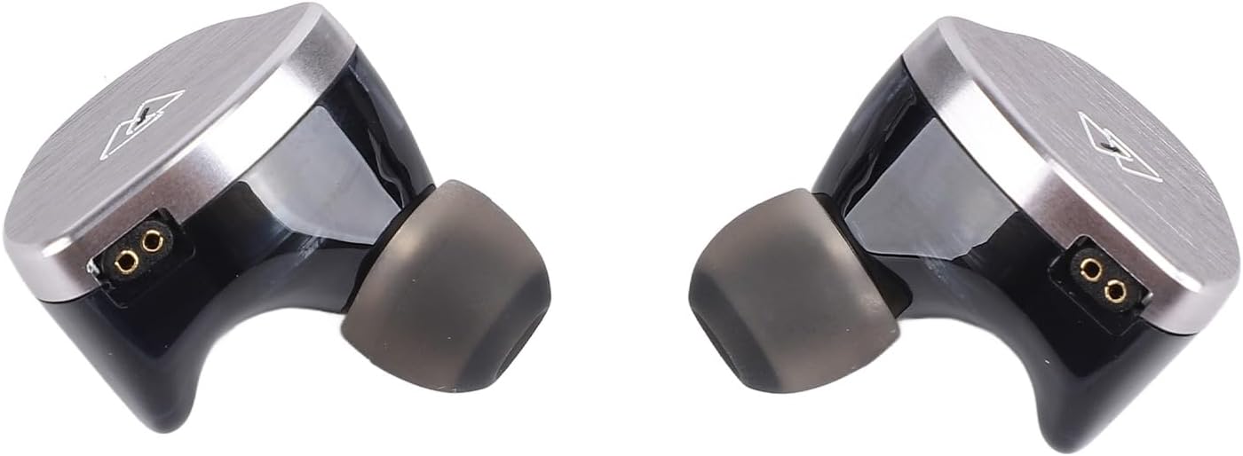 SUNGOOYUE Noiseisolating Wired Earphones, EQ Settings for Individual Frequency Curve Adjustment, Aluminum Alloycopper (BQ10 Type C with Mic)