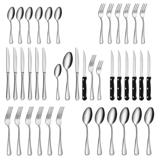 Set Posate 36 Pezzi Acciaio Inox