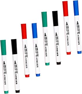 TEHAUX 8 Peças Caneta Flutuante Marcadores De Aquarela Apagáveis A Seco Para Crianças Marcadores Coloridos Para Crianças Marcadores De Quadro Branco Para Crianças Tinta Lavável Canetas