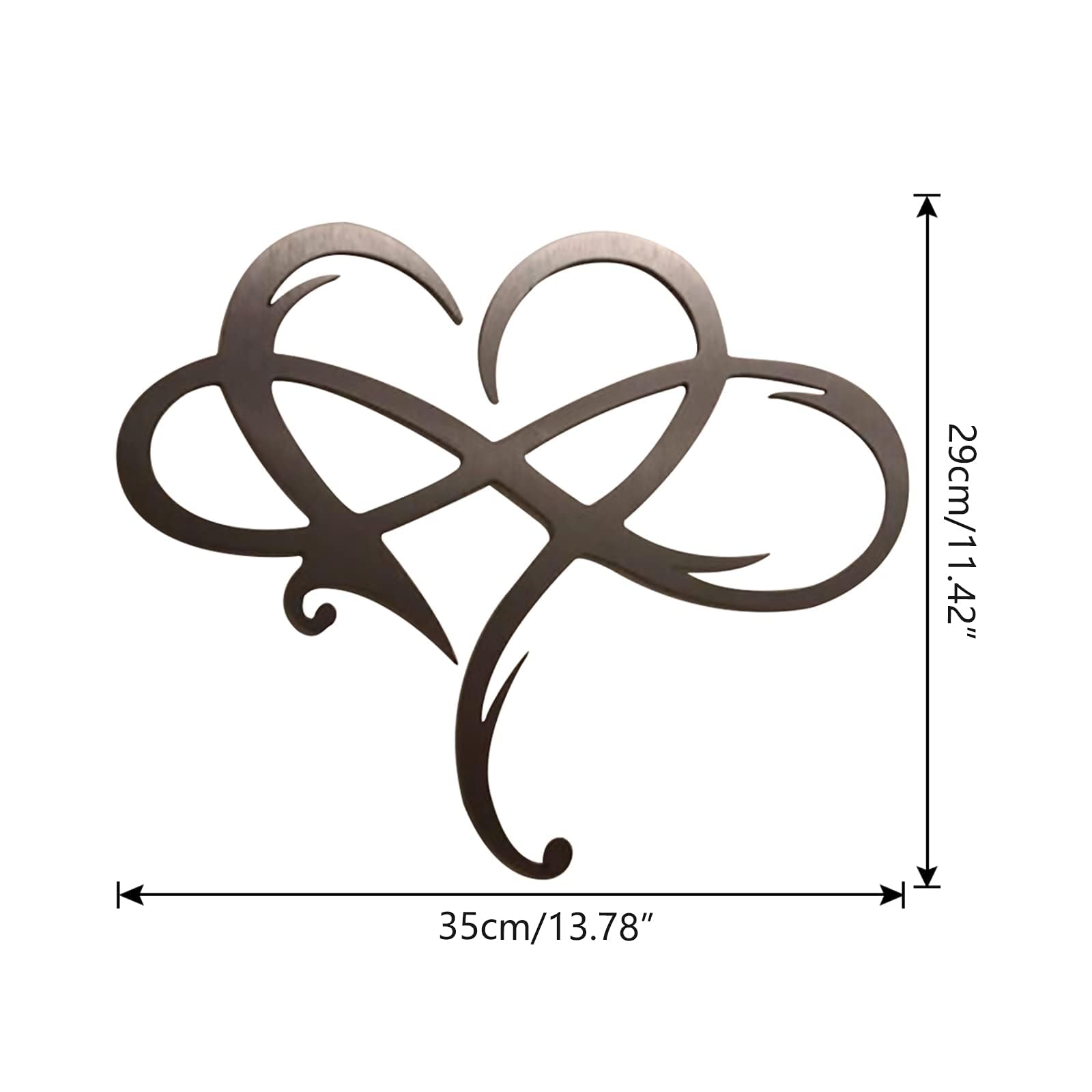 WMLBK Infinity Heart Metal Wall Decor - Image 3