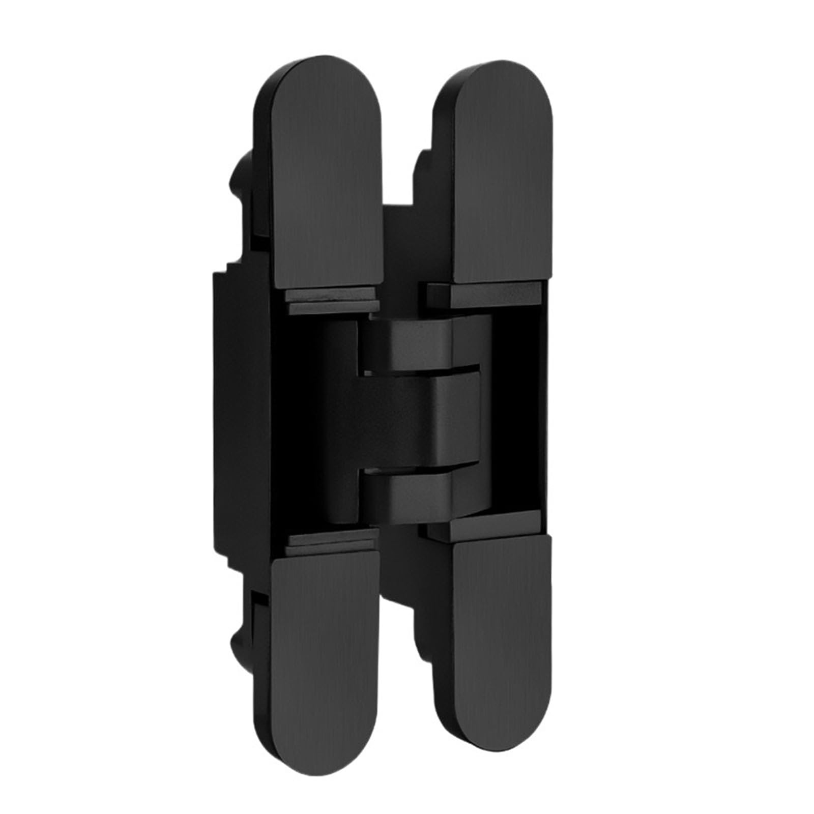 Kdhcvkz Matt Black 1Pcs Adjustable Invisible Hinge Hidden Folding Door Hinge 180-Degree(Matt Black)