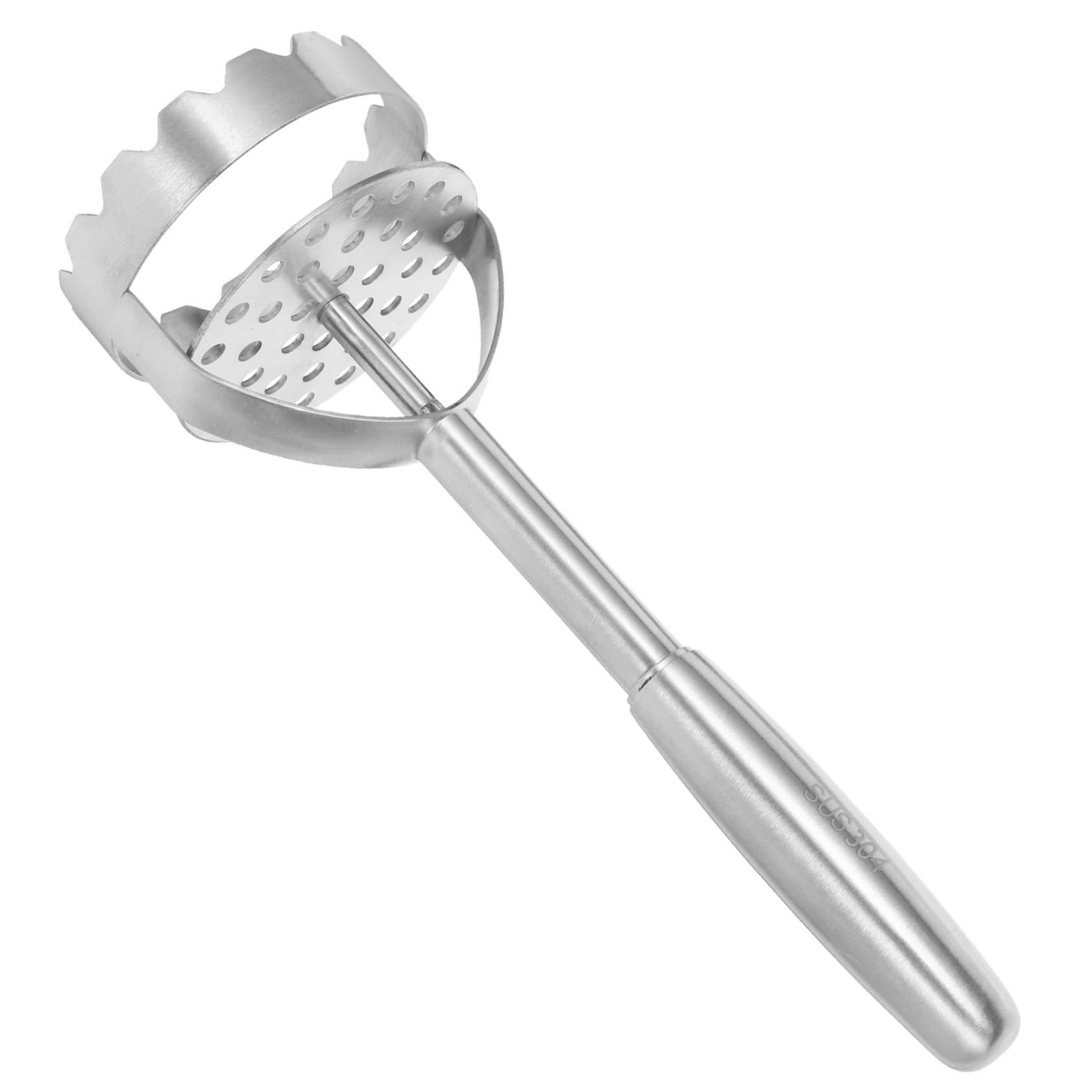 Kartoffelstampfer aus Edelstahl Silber, Multifunktionales Küchenwerkzeug