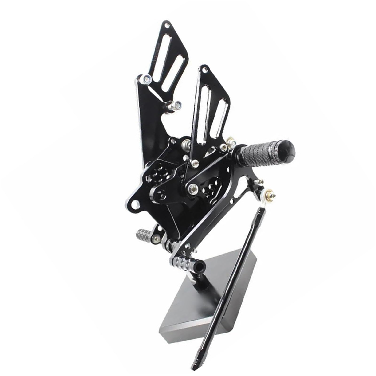 Pedane Arretrate Regolabili Per Moto, Poggiapiedi Per Kawasaki Per Ninja ZX10R ZX-10R ZX 10R 2006-2010 2007 2008 2009 Poggiapiedi(Nero)