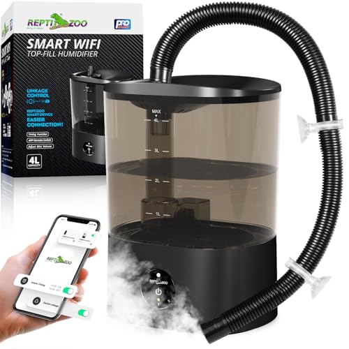 REPTI ZOO Smart WiFi Reptile Fogger with Timing, 4L Reptile Terrariums...