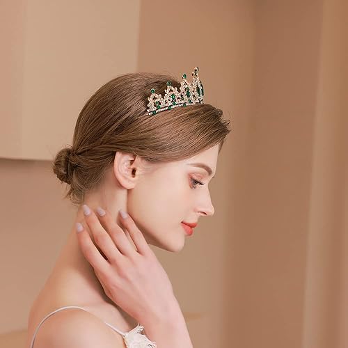 Miniatura 56 de Kamirola - Corona de reina y tiaras corona de princesa para mujeres y niñas, diademas de cristal para novia, princesa para bodas y fiestas (01)