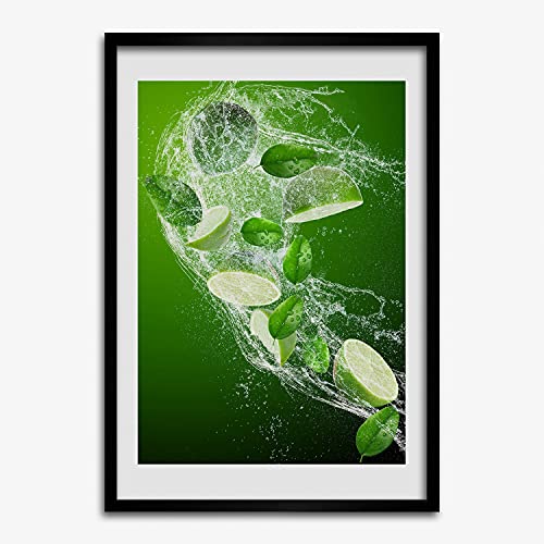 Tableau de citrons verts 50x70 cm Tulup pour la décoration murale de votre cuisine