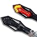 Produktbild Motorrad LED Mini Blinker Rücklicht Bremslicht 12V 3IN1 Kombination Blinker Rush schwarz smoke getönt 2 STÜCK - 1 Paar