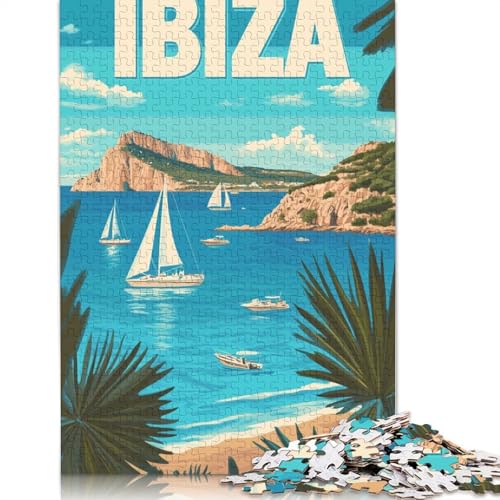 Rompecabezas «La Belleza de Ibiza» para Adultos (1000 Piezas). Juego Educativo, Ideal para Regalar o Decorar el hogar. Medidas: 38 x 26 cm.