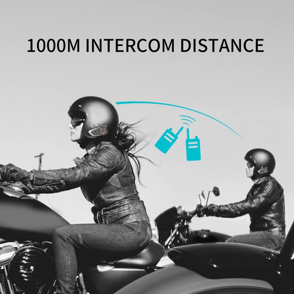 de motocicleta con Bluetooth, etiqueta , intercomunicador integrado y función de compartir música, se aplica a medio