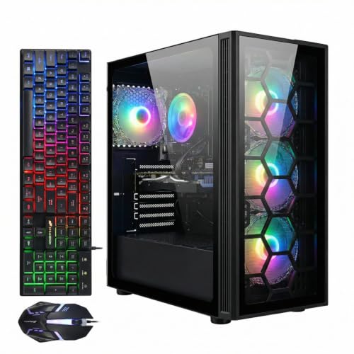 Image of STGAubron Gaming PC Desktop,Core I7,GTX 1650 4G,16G RAM,512G SSD