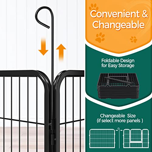 Image of Yaheetech 24in x 85ft Rustproof Foldable Metal Decorative Garden Fence