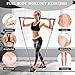 Bbtops Pilates Bar Kit with Resistance Bands, Flexbands Kit Exercise Fitness Equipment for Women & Men Home Gym Yoga, Multifunctional Pilates Bar Full Body Workout Equipment Black