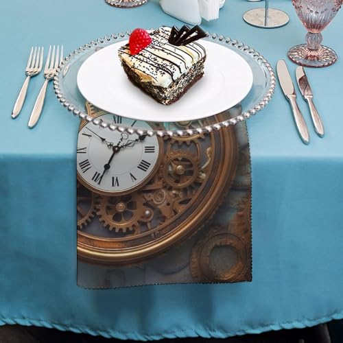 Servilletas de Tela con Diseño Steampunk 6 unidades miniatura 4